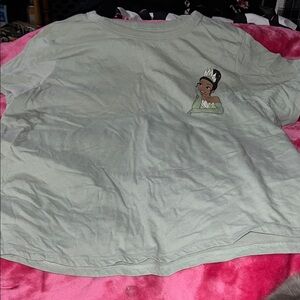 Disney Green Princess Tiana Crop Top